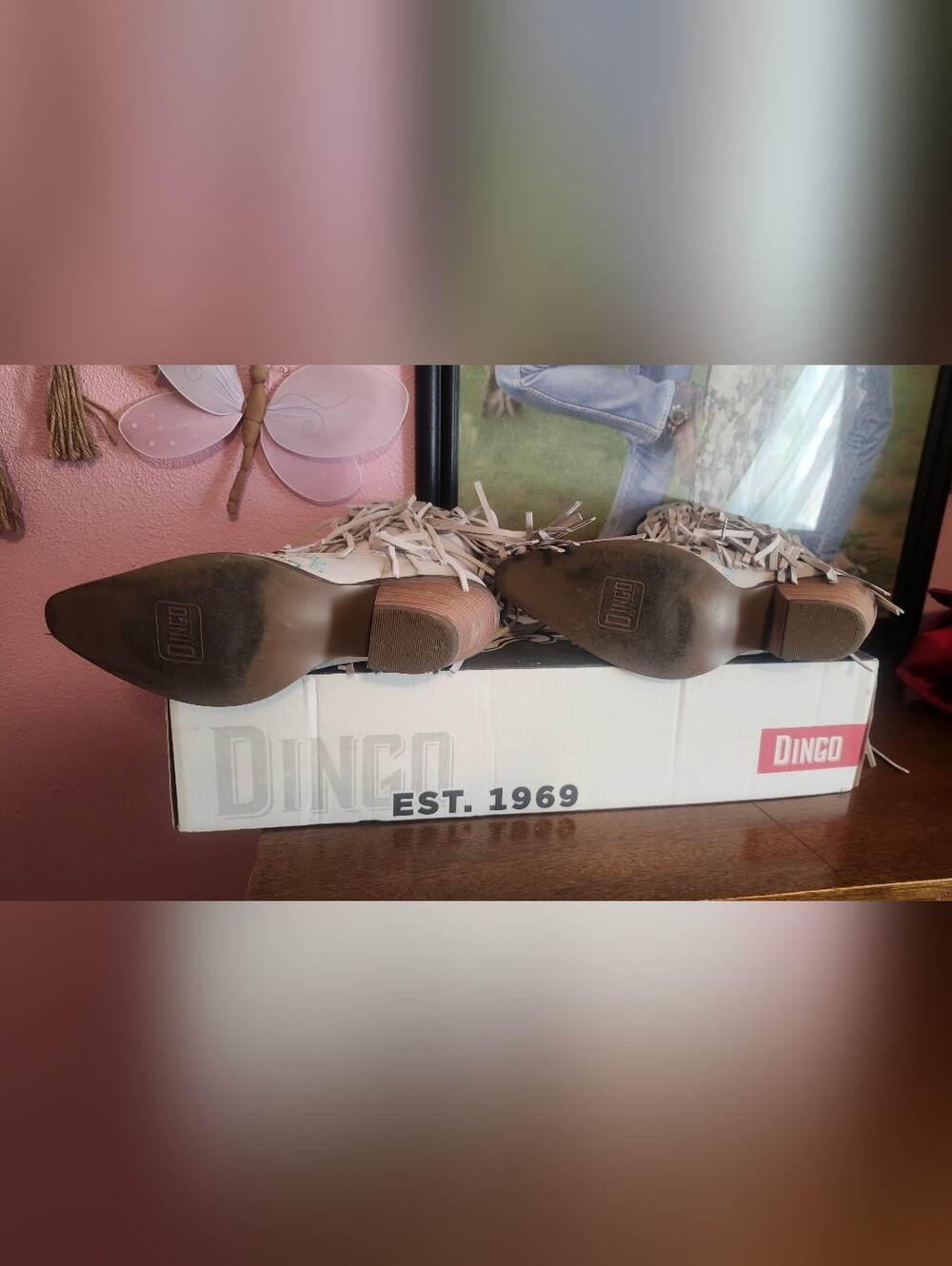 Dingo Women's Fringe Cowgirl Boots - Picture 9 of 10